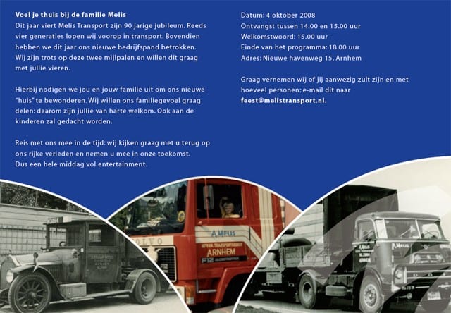 Melis Transport 90 jaar!
