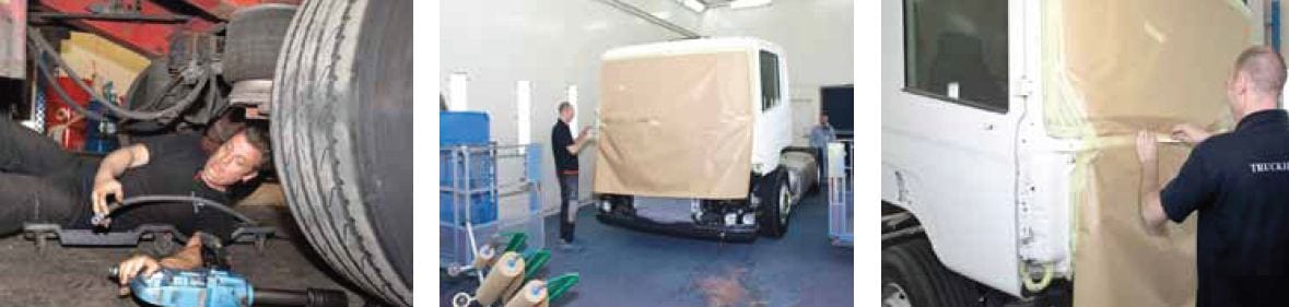 Truckherstel, ook voor busjes